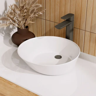 Bathco Håndvask Solid Surface Umbria Hvid Matt 38 cm